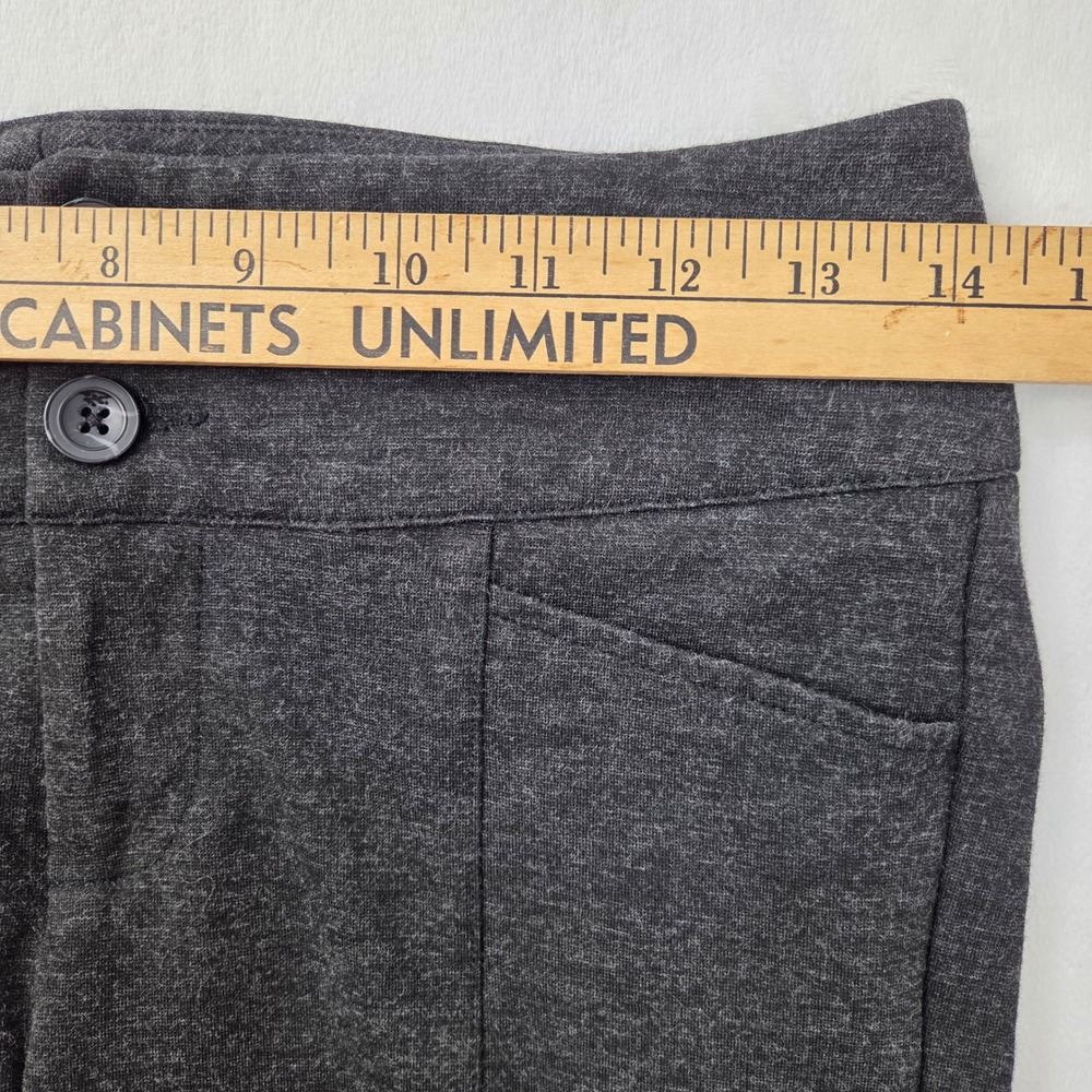 Cabi Trousers Women Size 2 Charcoal Gray Ponte Double Button Straight Excellent - Picture 9 of 10